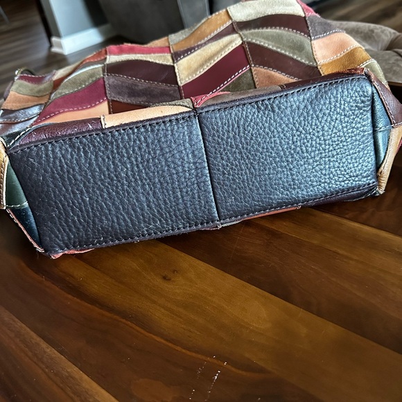 Lucky Brand Chevron Patchwork Leather Bag - Picture 3 of 7